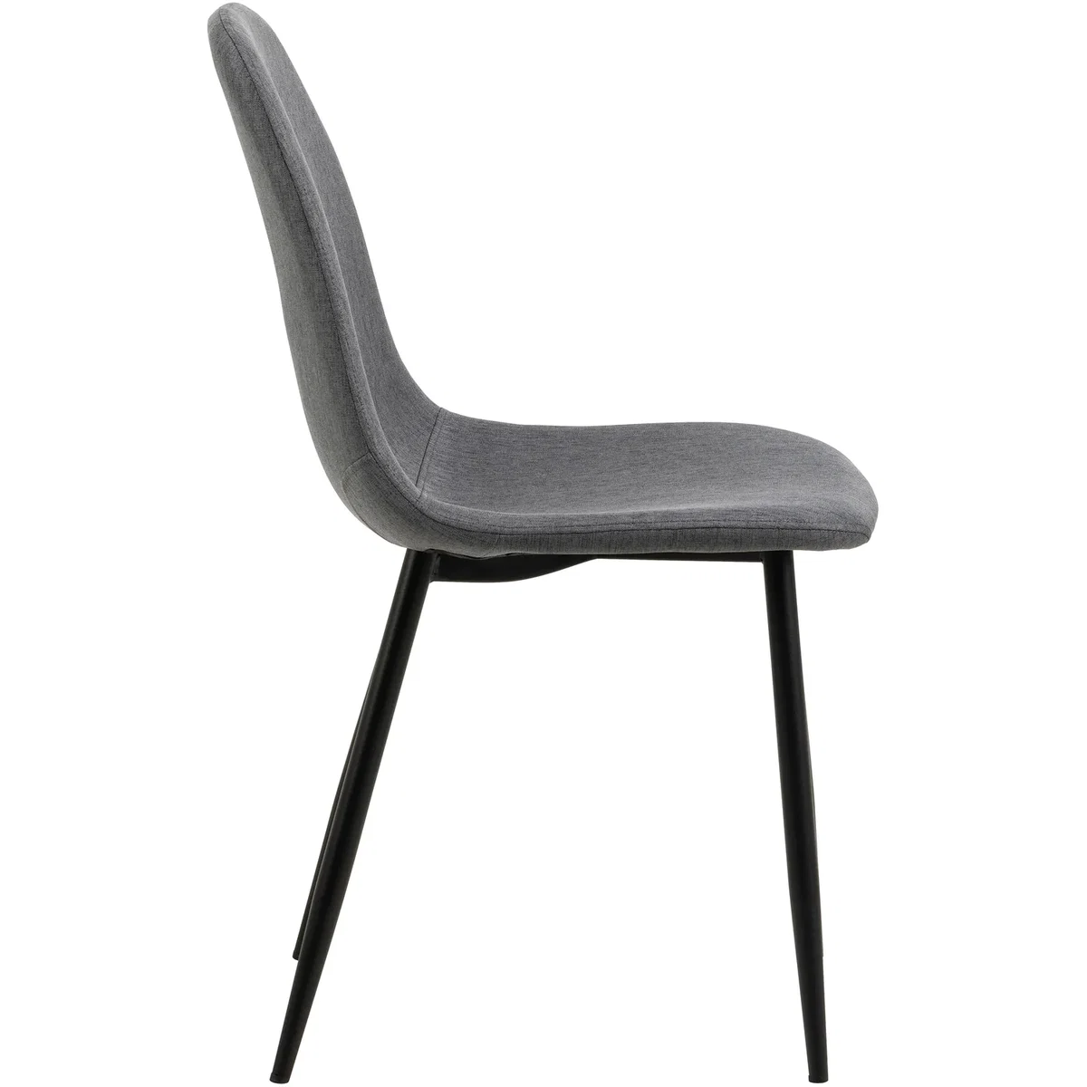 Wilma Dining Table with Oak Top & Black Legs 120x80cm includes 4 Celia Dining Chairs in Light Grey - Oak & Black & Light Grey – image 4