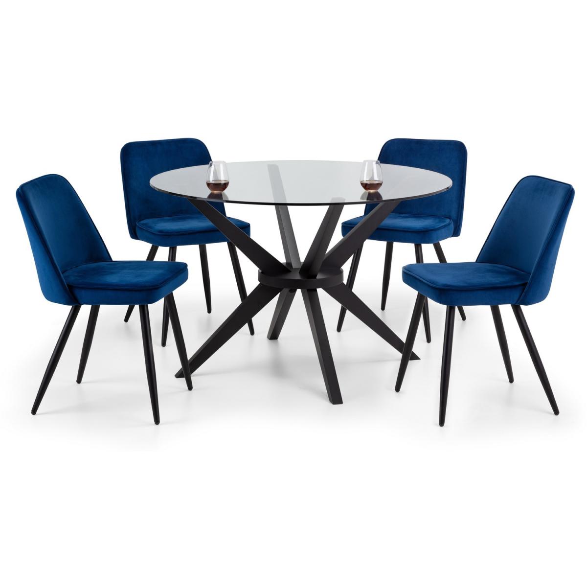 Set Of 2 Burgess Dining Chairs - Blue - Blue – image 4
