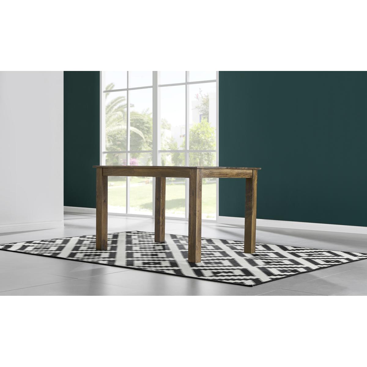 Anders Dark Walnut Wood Dining Table and 4 Calla Black Leg Chairs - Black – image 12