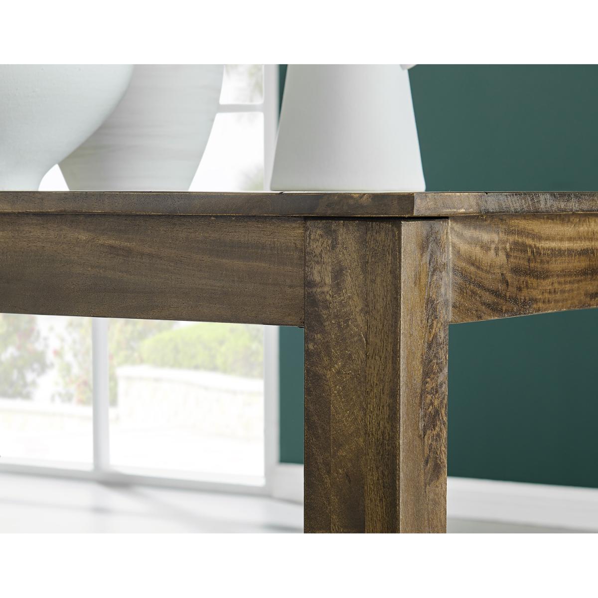 Anders Dark Walnut Wood Dining Table and 4 Calla Black Leg Chairs - Black – image 10