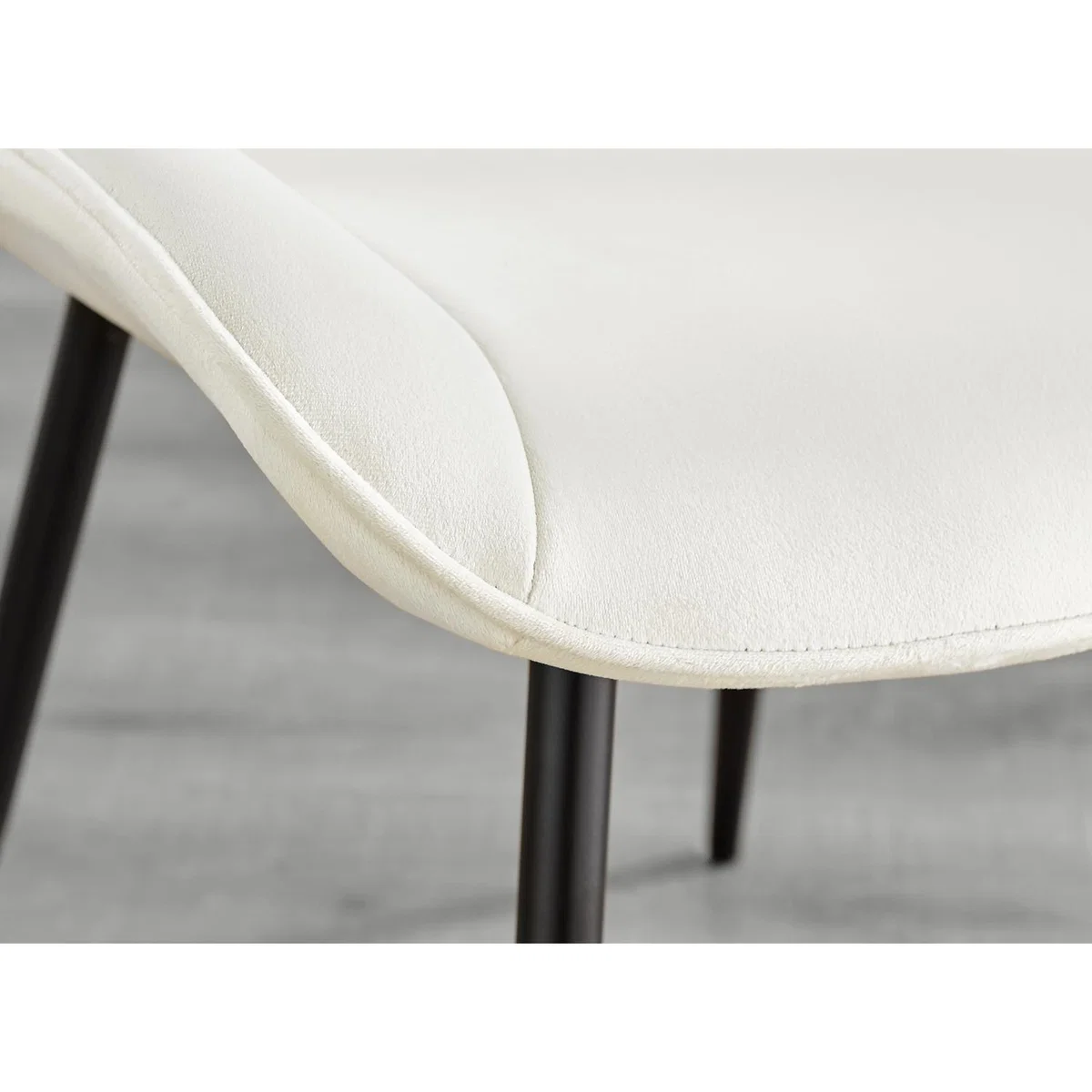 Lira 100cm Grey Metal Extending Dining Table 4 Pesaro Black Leg Chairs - Mustard – image 44