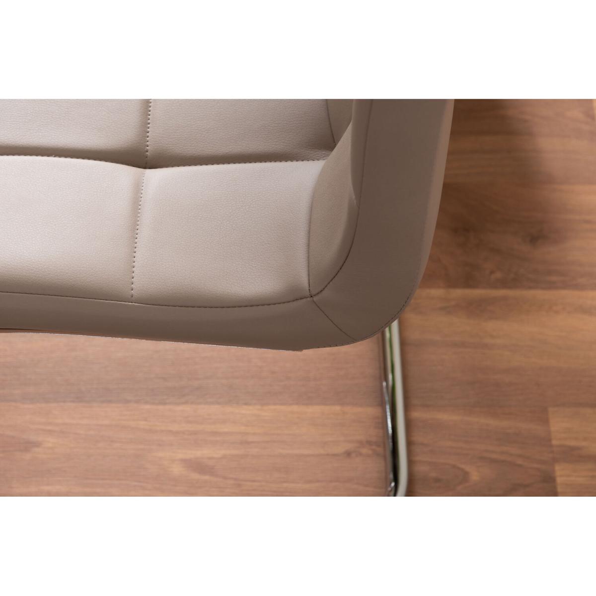 Adley Brown Wood Storage Dining Table and 4 Murano Chairs - Cappuccino – image 4