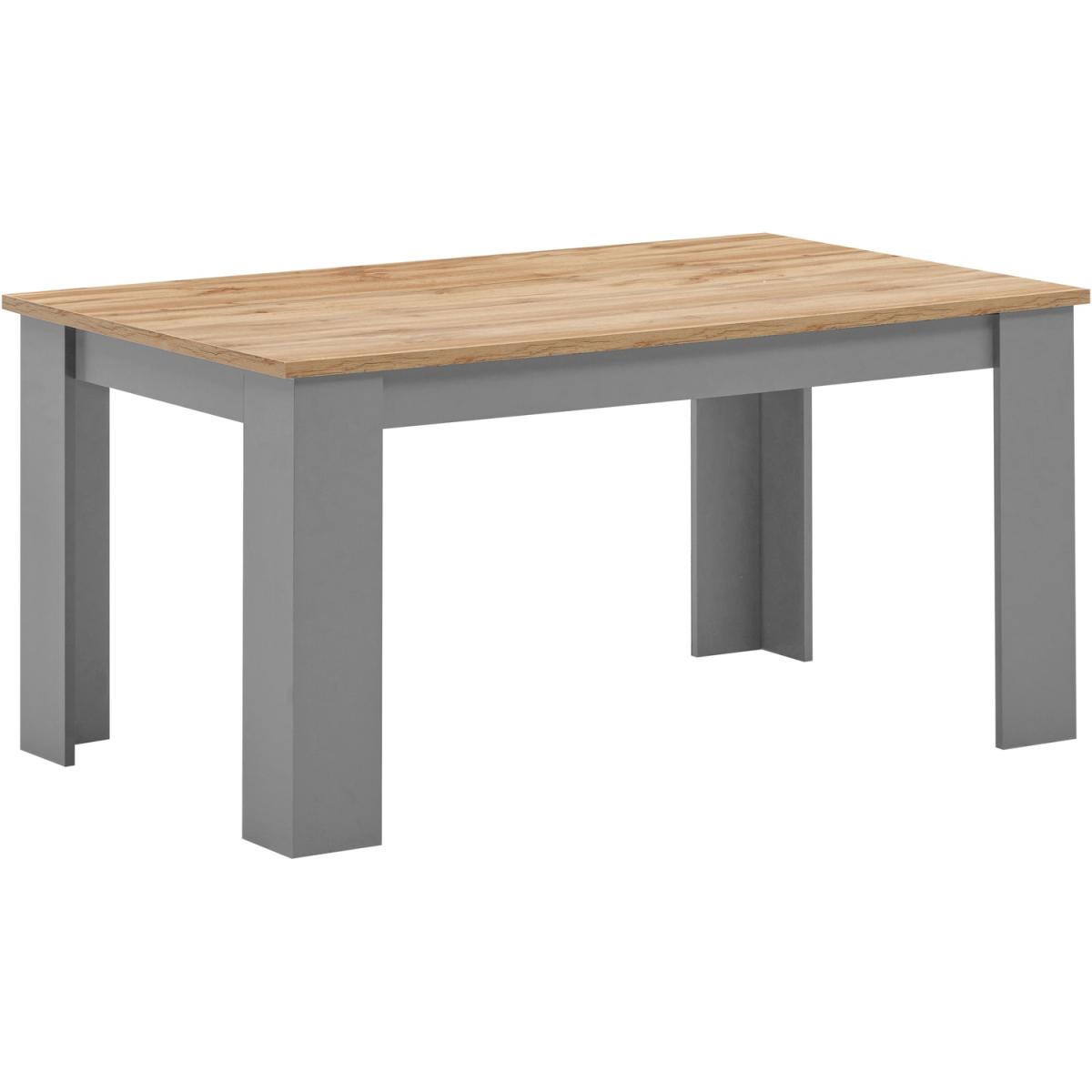 Lisbon Grey 150cm Dining Table and Bench Set Seat Kitchen - Grey – image 4