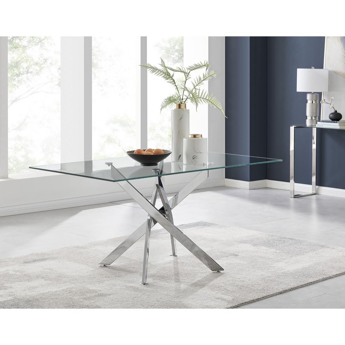 Leonardo Dining Table and 6 Lorenzo Chairs - Grey – image 3