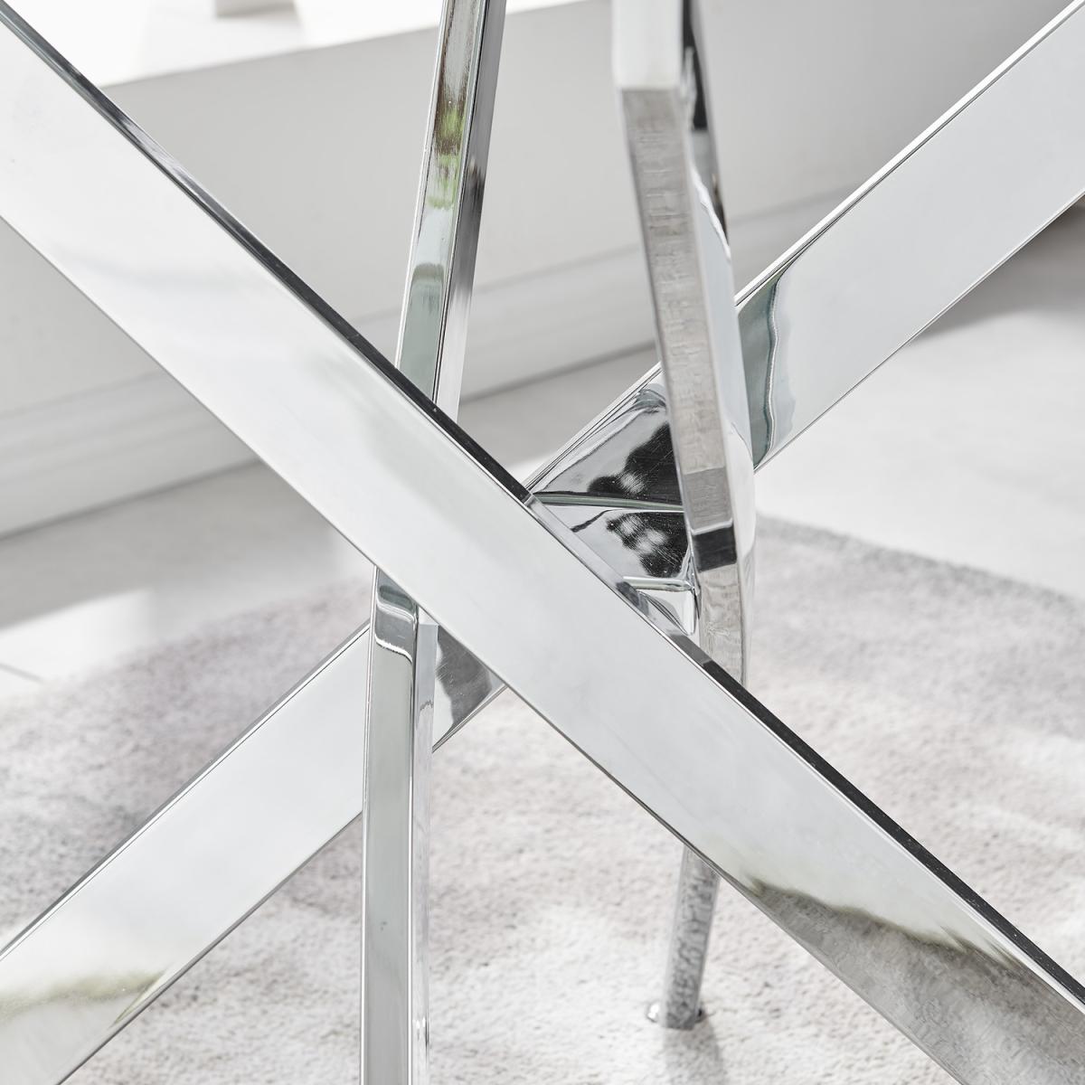 Leonardo Dining Table and 6 Lorenzo Chairs - Grey – image 5