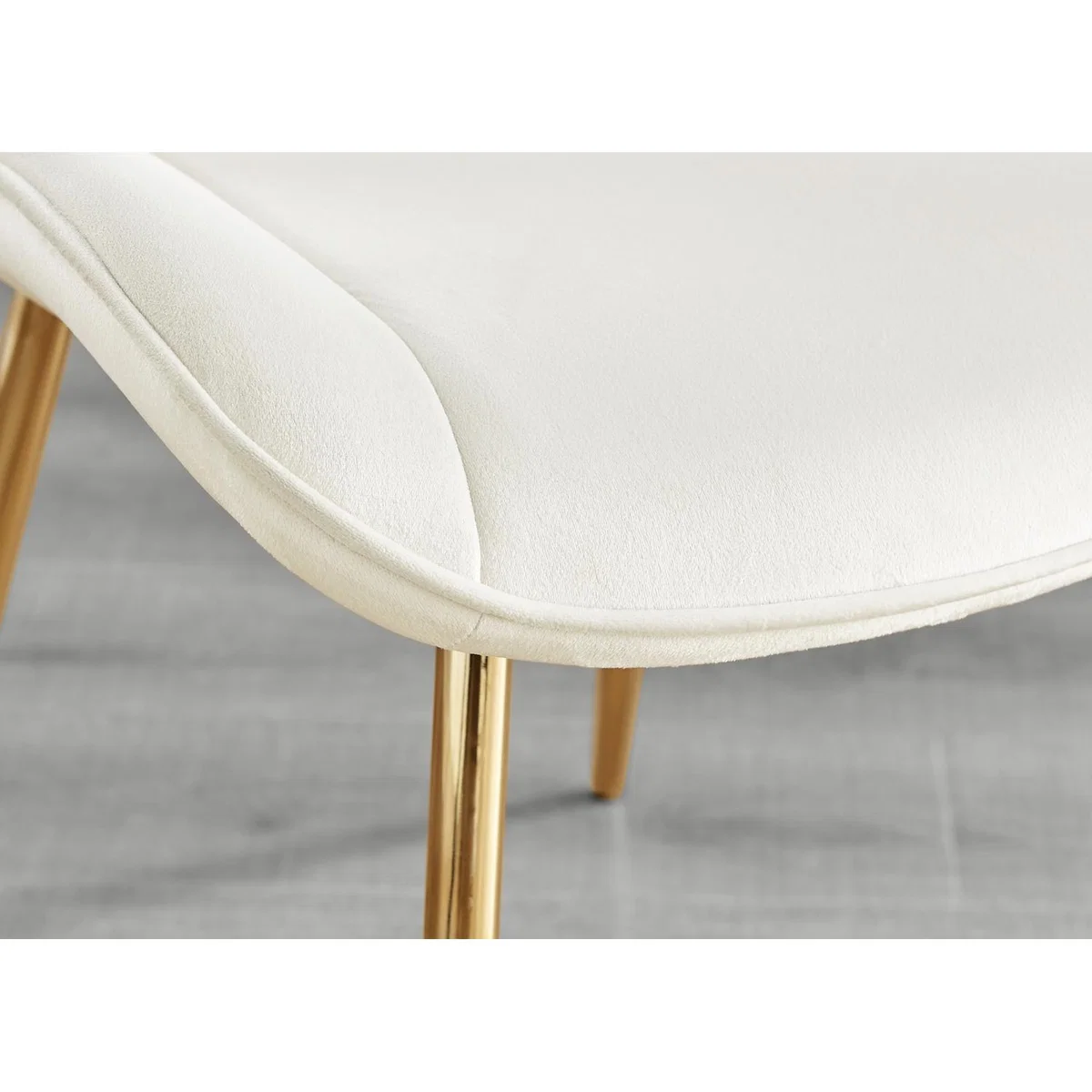 Enna White Glass Extending Dining Table With Four Pesaro Silver Leg Chairs - Navy – image 18