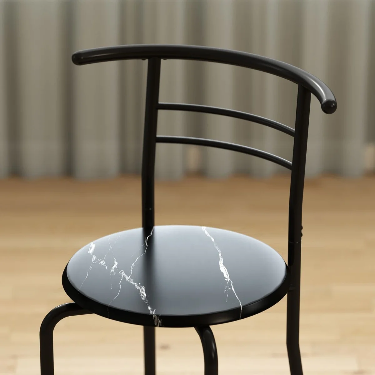 Tolo Black Compact 3-Piece Dining Table and Chair Set – image 2