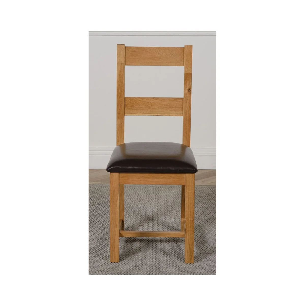 Richmond 140-220cm Oak Extending Dining Table and 8 Lincoln Chairs - Brown – image 2