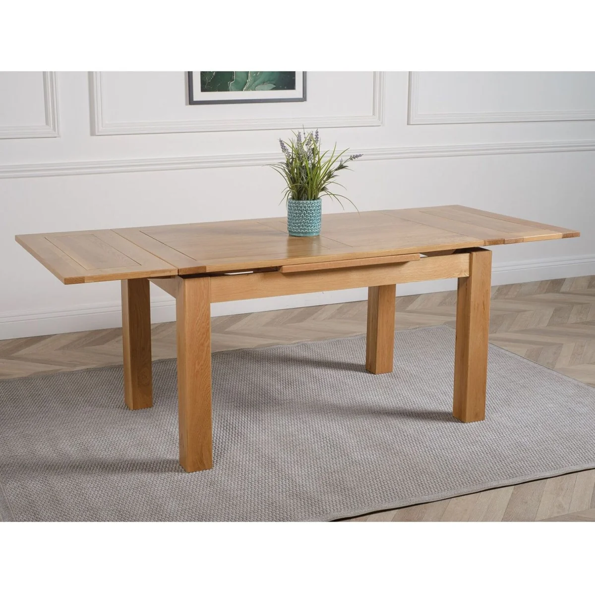Richmond 140-220cm Oak Extending Dining Table and 8 Lincoln Chairs - Brown – image 7
