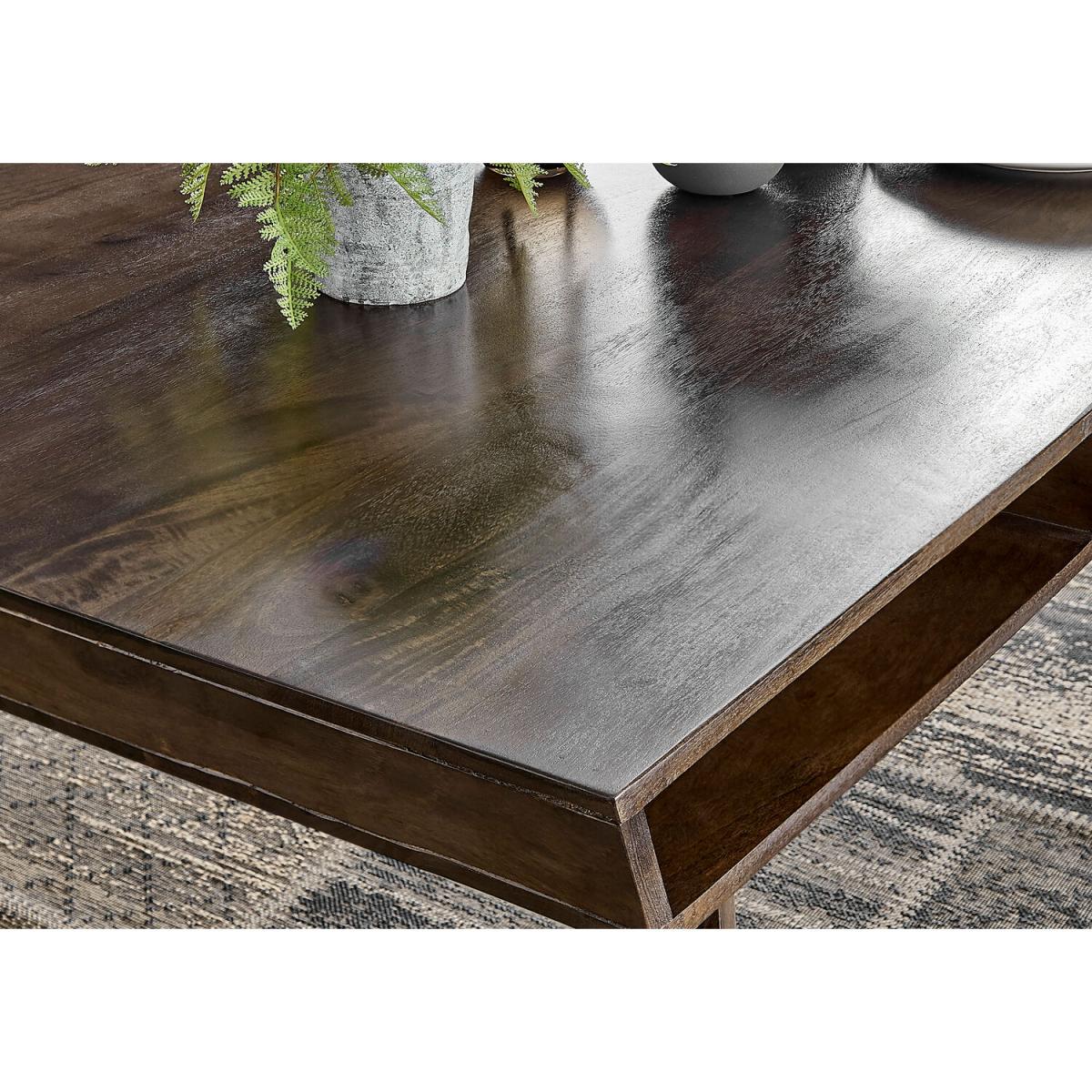 Otto Dark Walnut Solid Wood Dining Table and 6 Falun Black Leg Chairs - Light Grey – image 8