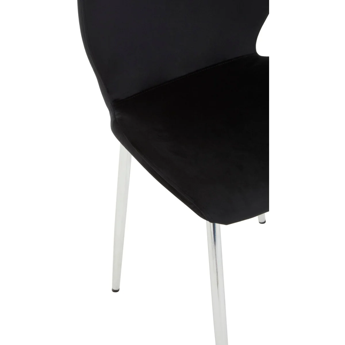 Wimslow BlackTempered Glass Dining Table with 6 Chairs - Black – image 2