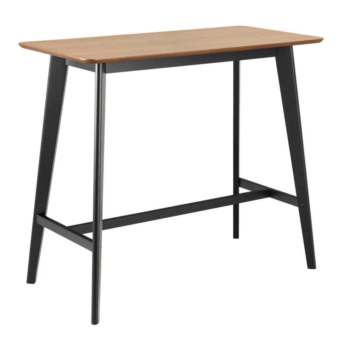 Krakow Bar Dining Set Effect Table with 2 Stools - Black – image 2