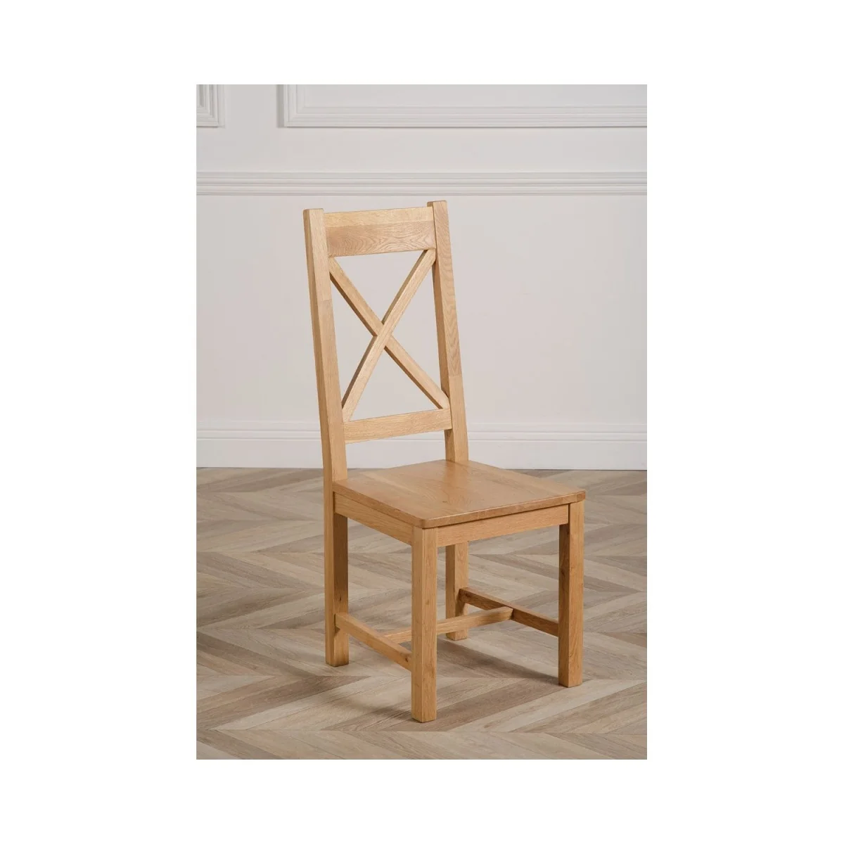 Richmond 140-220cm Oak Extending Dining Table and 4 Berkeley Chairs - Brown – image 3