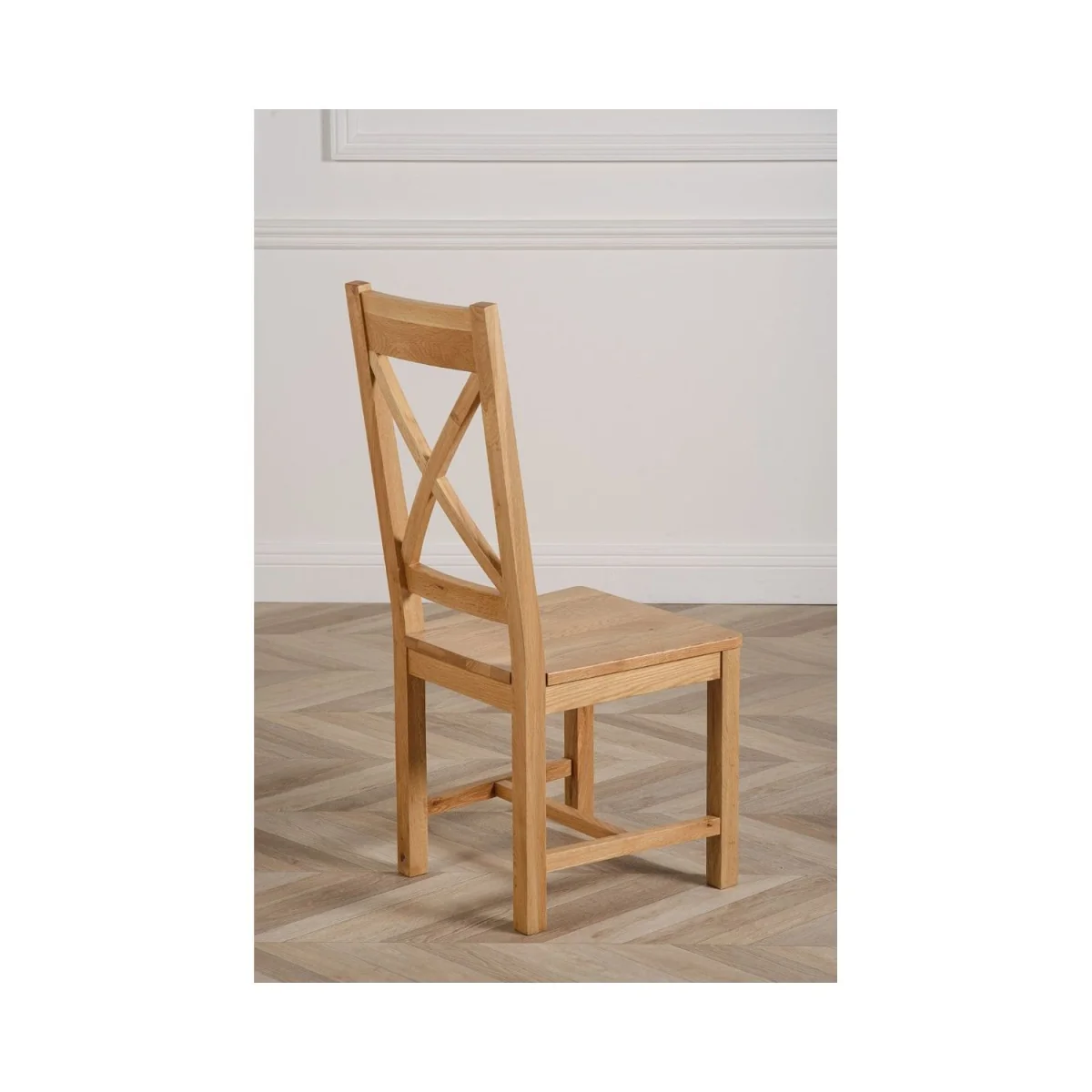 Richmond 140-220cm Oak Extending Dining Table and 4 Berkeley Chairs - Brown – image 5
