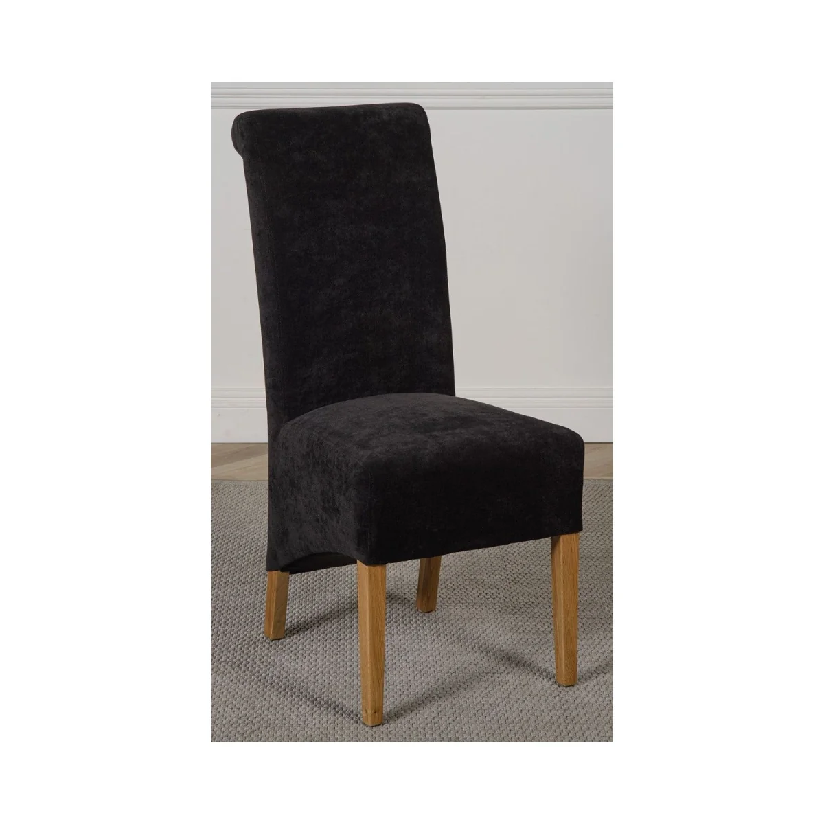 Oslo 90 x 90 cm Oak Small Dining Table and 4 Montana Fabric Chairs - Beige – image 19