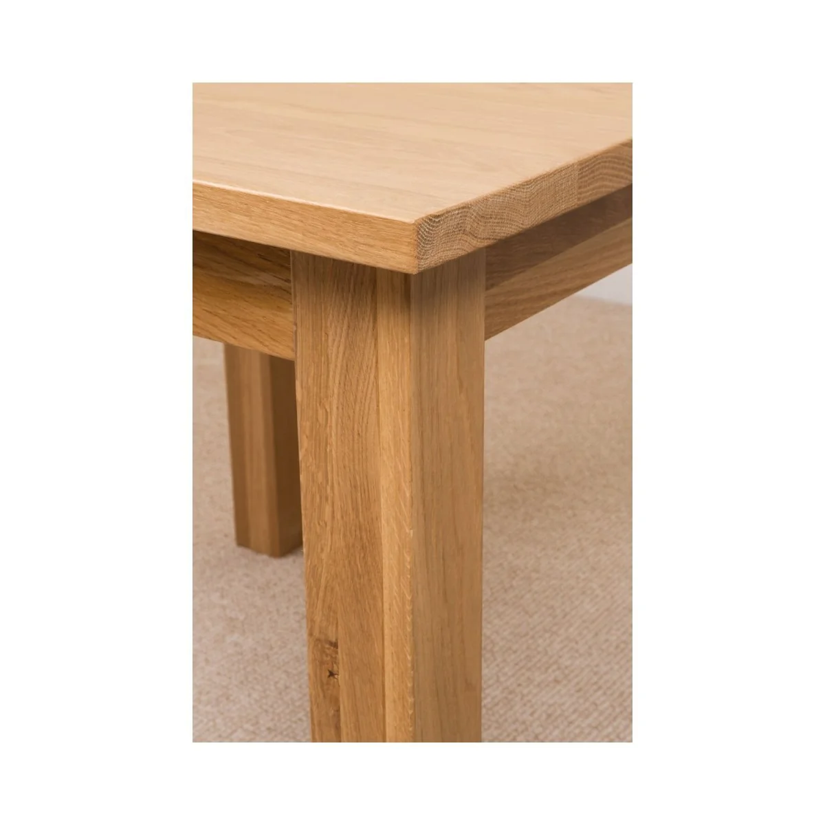 Oslo 90 x 90 cm Oak Small Dining Table and 4 Montana Fabric Chairs - Beige – image 10