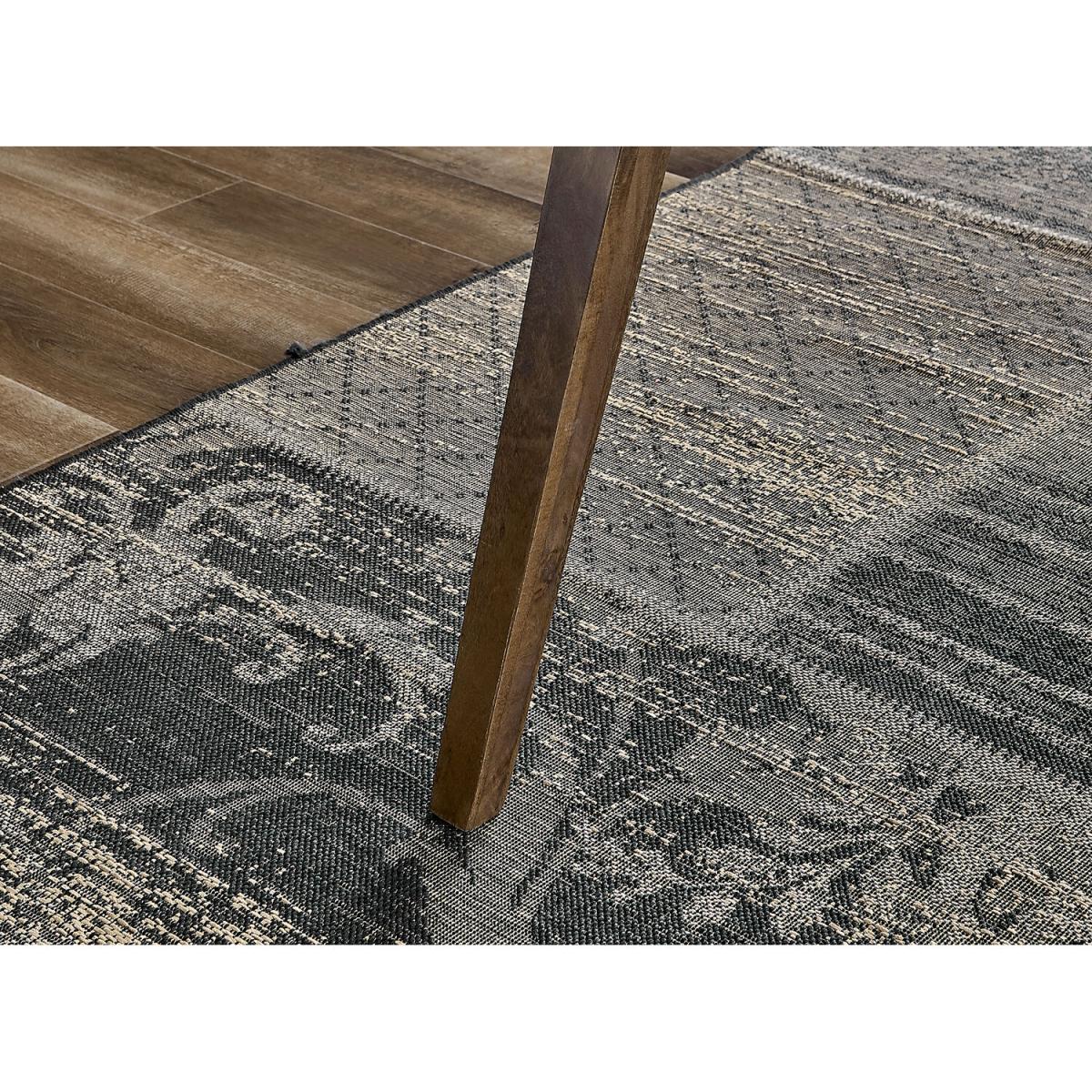 Otto Dark Walnut Solid Wood Dining Table and 4 Calla Black Leg Chairs - Mustard – image 8