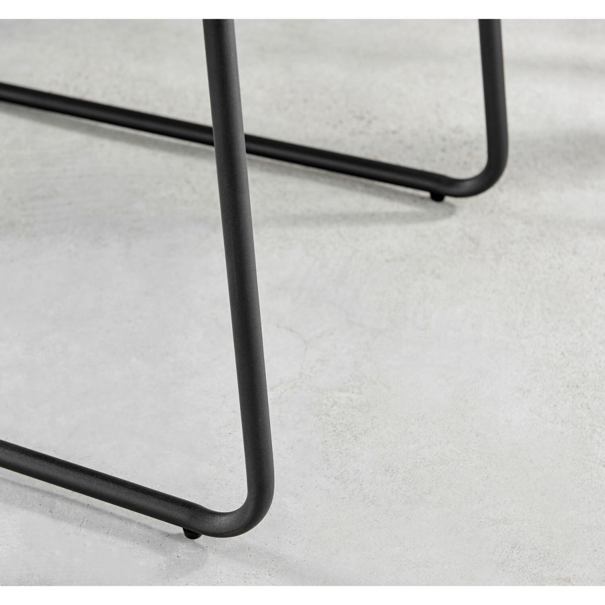 Kylo Brown Wood Effect Dining Table  4 Halle Chairs - Light Grey – image 7