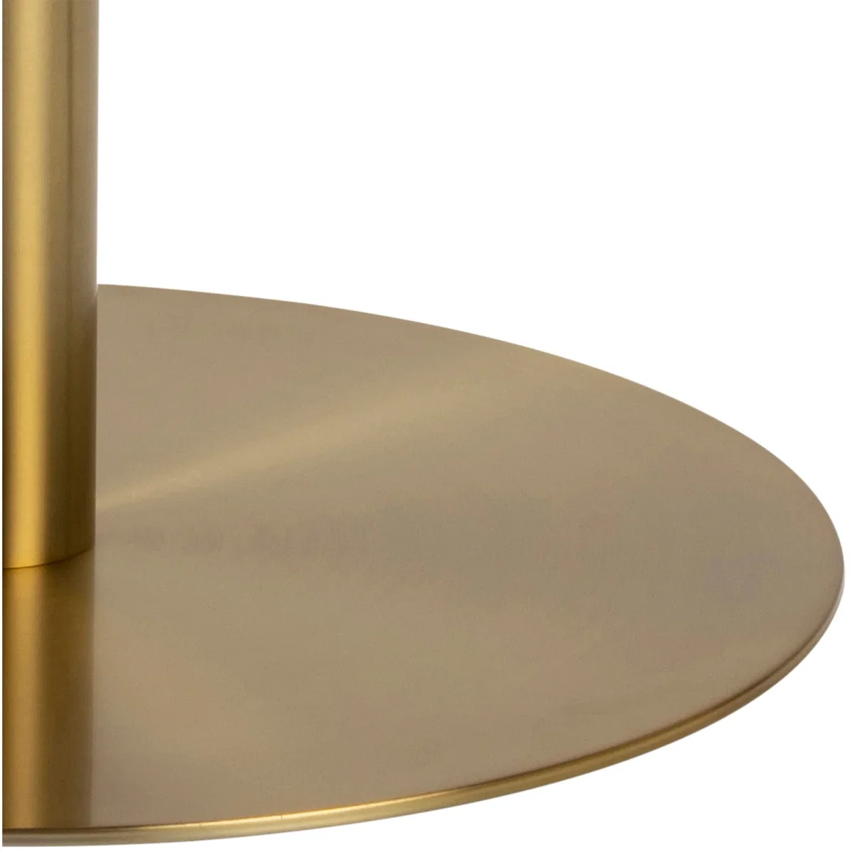 Corby Round Table White Marble Gold Base + 4 Brooke Armrest Taupe - White Marble & Gold & Taupe – image 4