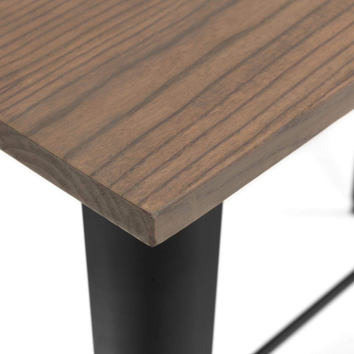 Grafton Bar Table and Dalston Stools Set - Brown / 1 Table and 4 Chairs – image 3