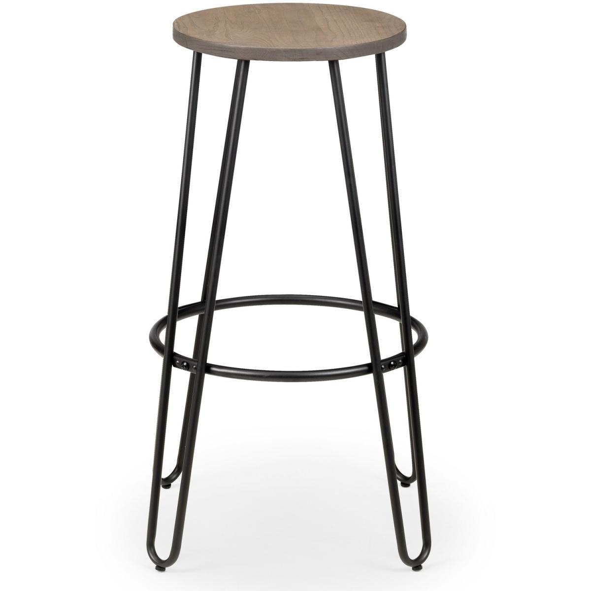 Grafton Bar Table and Dalston Stools Set - Brown / 1 Table and 4 Chairs – image 4