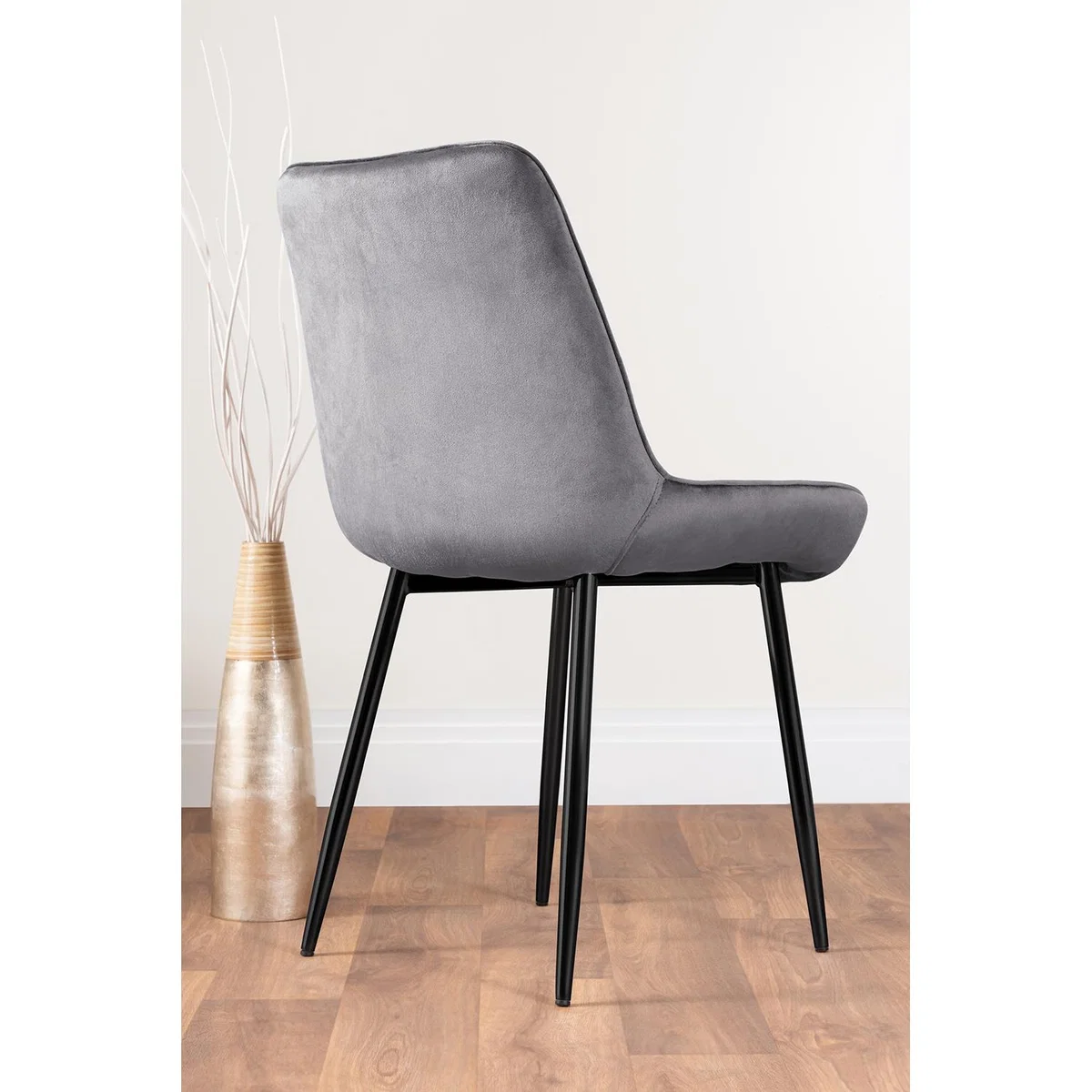 Leonardo 4 Table and 4 Pesaro Black Leg Chairs - Blue – image 23