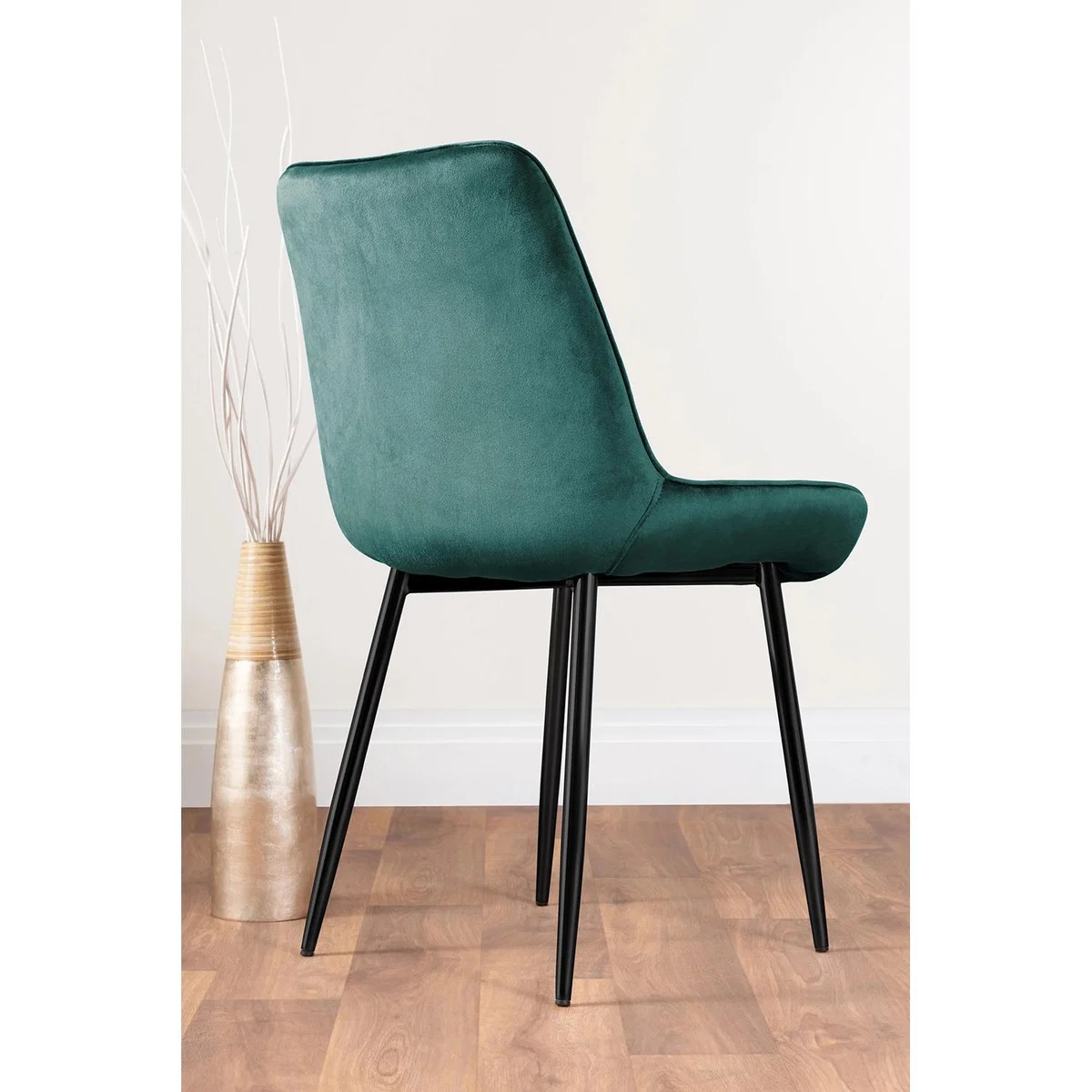 Leonardo 4 Table and 4 Pesaro Black Leg Chairs - Blue – image 32