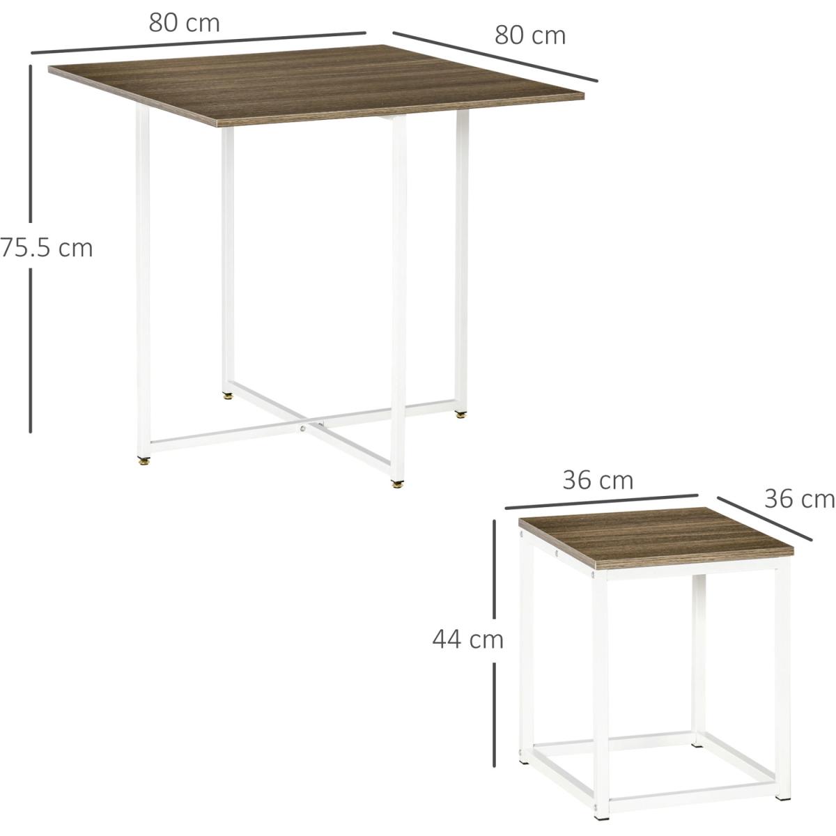 5-Piece Dining Table Set - Walnut – image 4