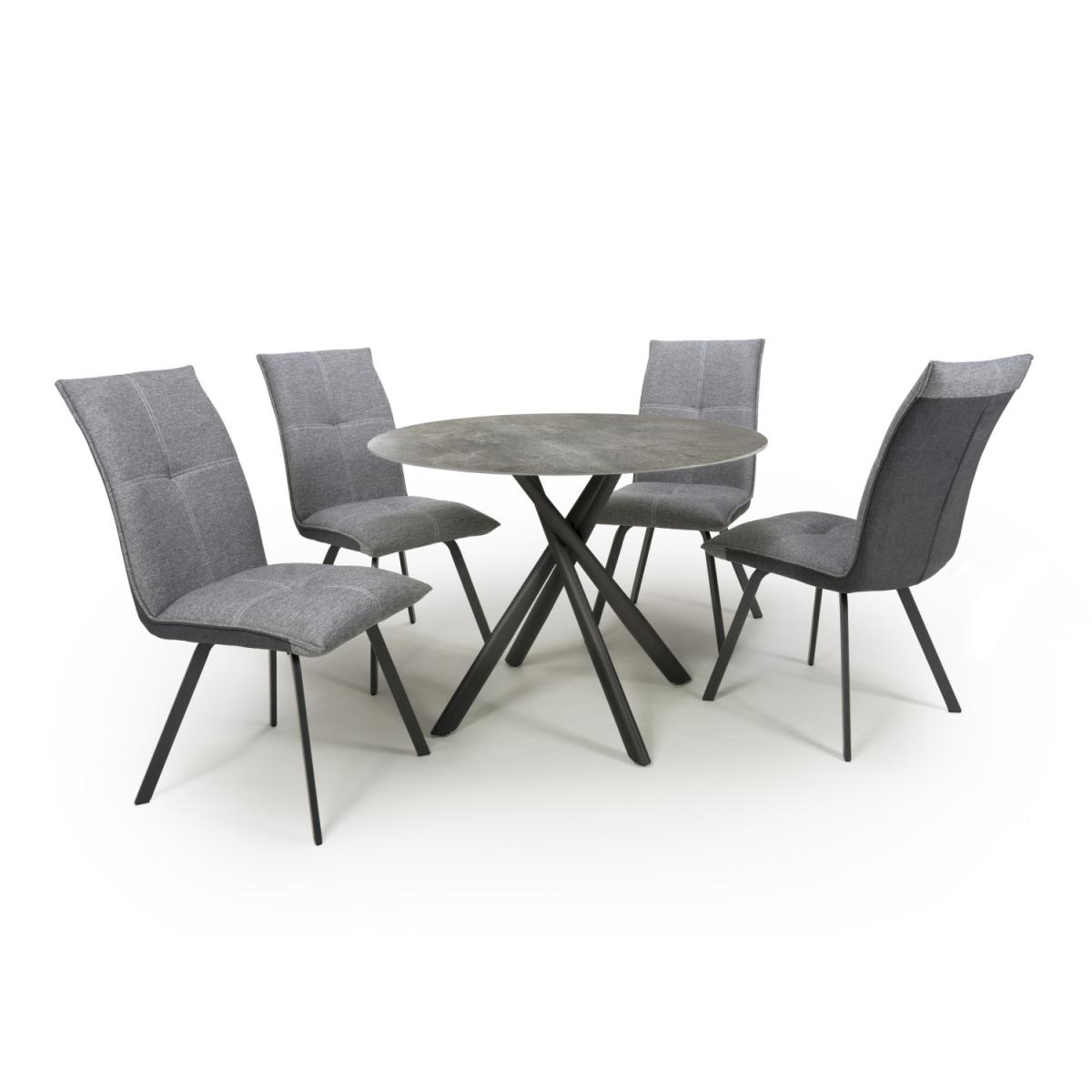 Avesta Grey Table and Callisto Chairs - Grey – image 12