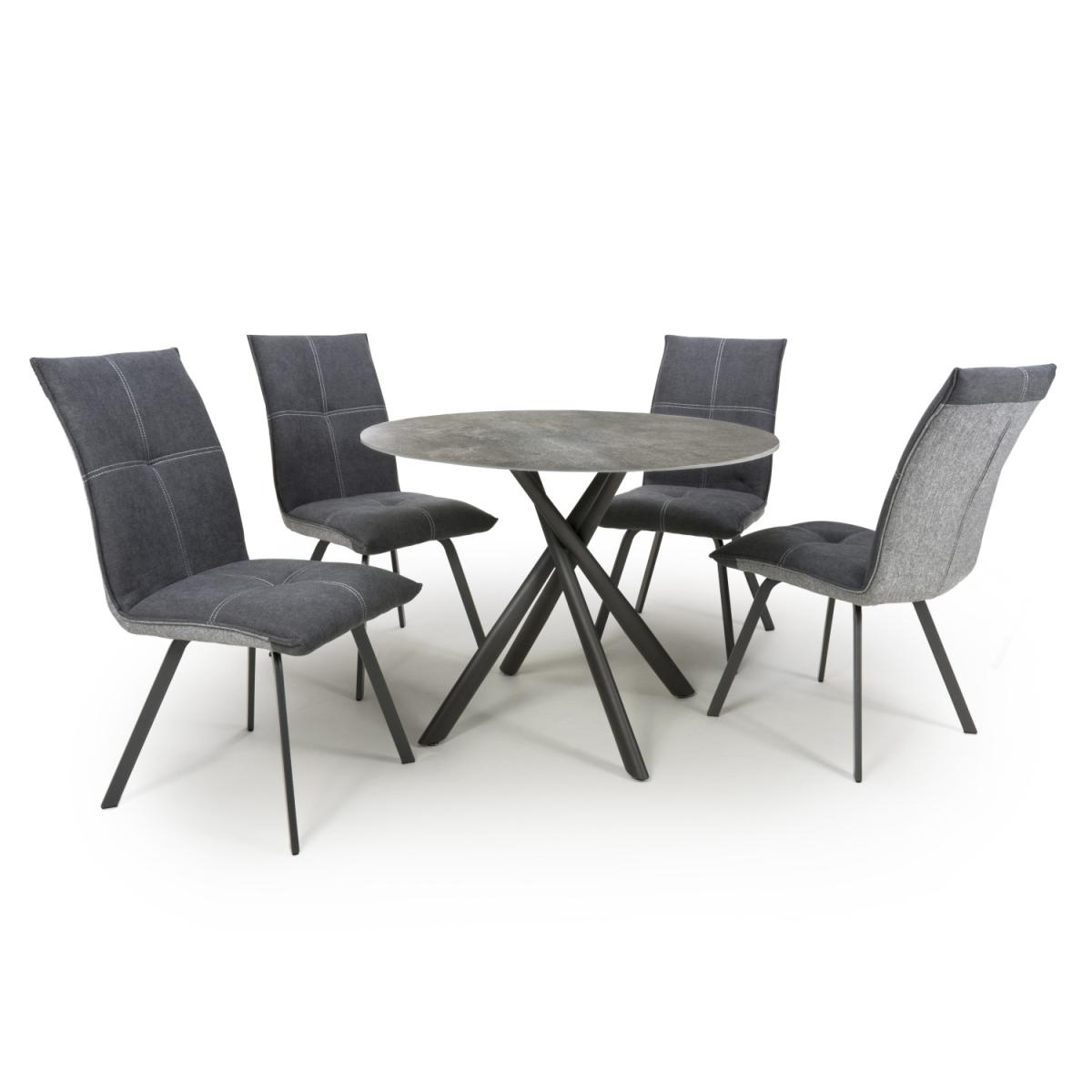 Avesta Grey Table and Callisto Chairs - Grey – image 13