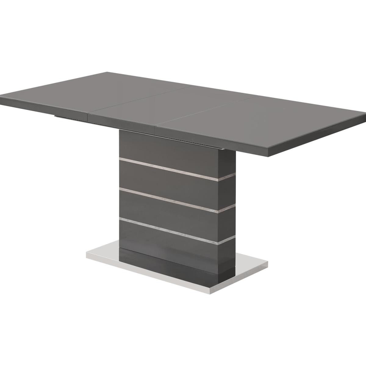 7 Piece Dining Set with Tempered Glass Table Top  - Grey – image 2