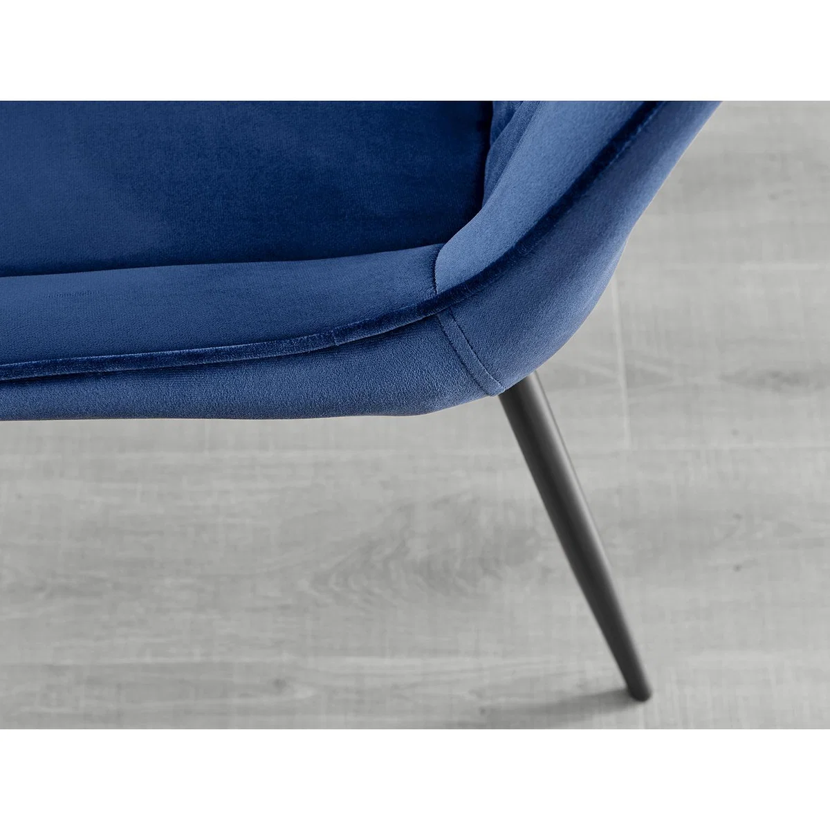 Novara 100cm Round Dining Table and 4 Pesaro Black Leg Chairs - Blue – image 13