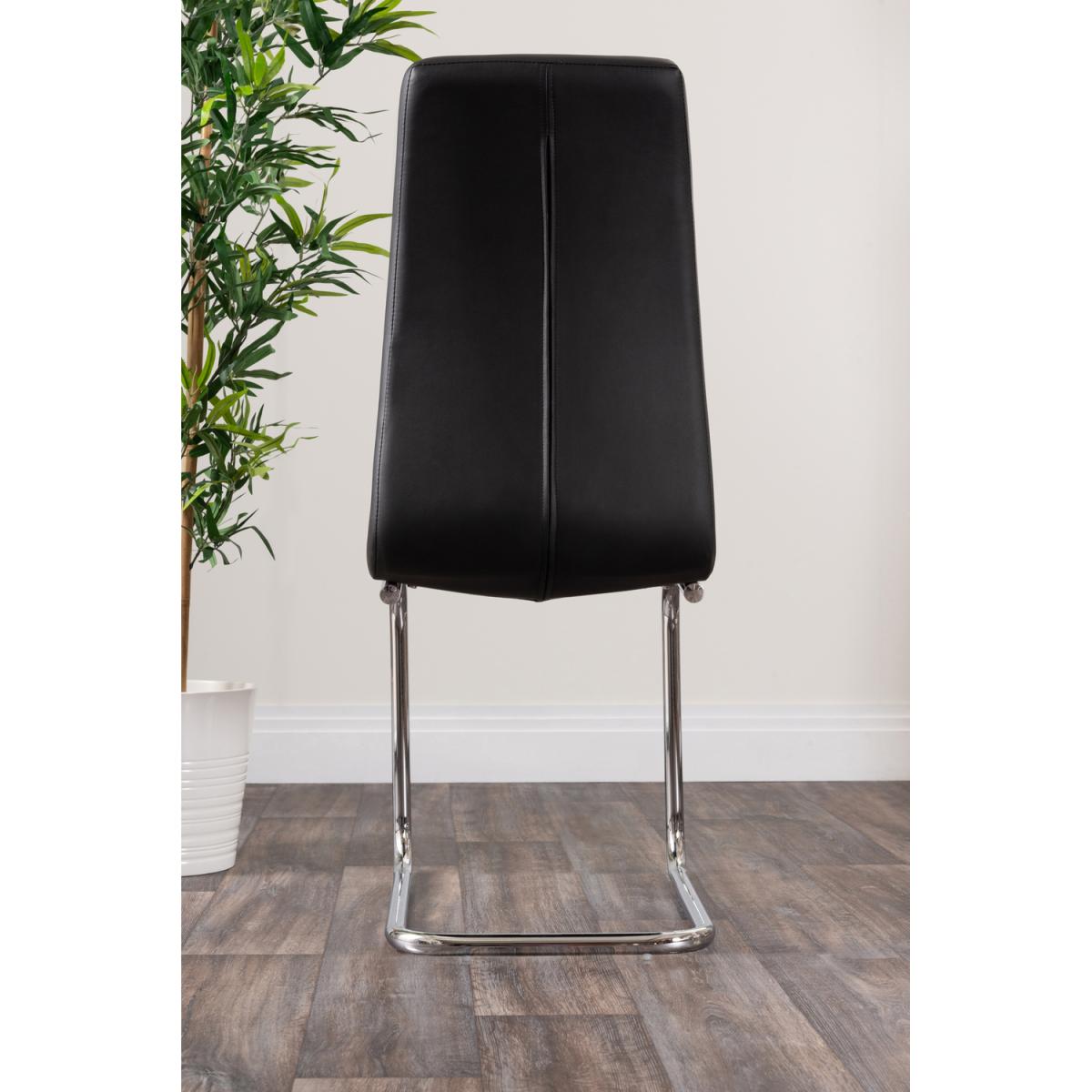 Leonardo Dining Table and 4 Murano Chairs Set - Black – image 11