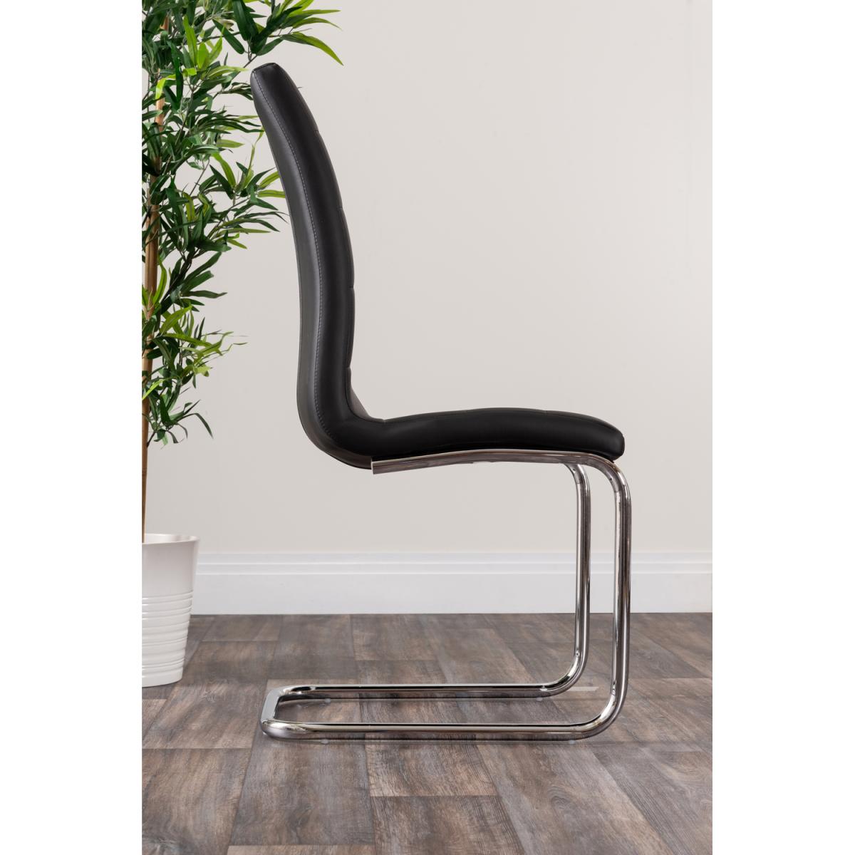 Leonardo Dining Table and 4 Murano Chairs Set - Black – image 12