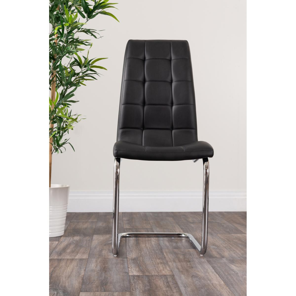 Leonardo Dining Table and 4 Murano Chairs Set - Black – image 9
