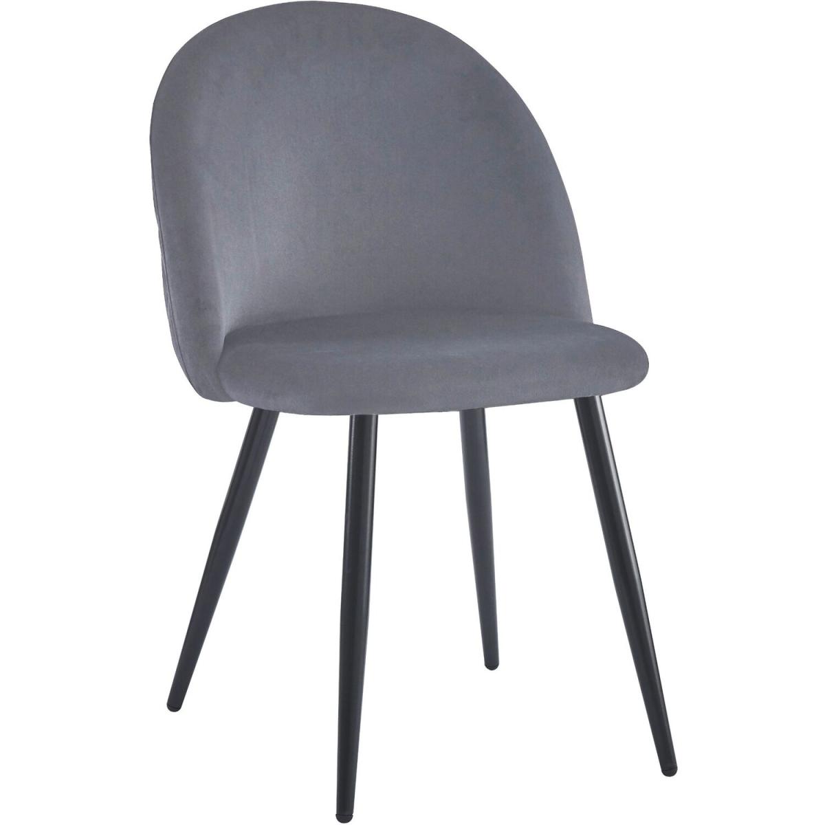 Marlow Marble Effect Table With Four Chairs - Black Marble Grey Chairs – image 5