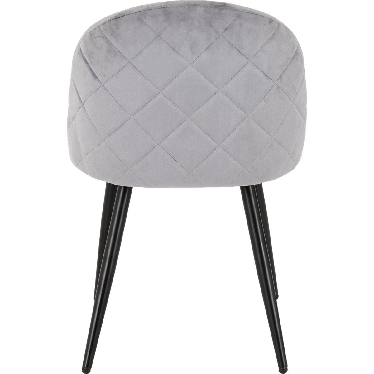 Marlow Marble Effect Table With Four Chairs - Black Marble Grey Chairs – image 10