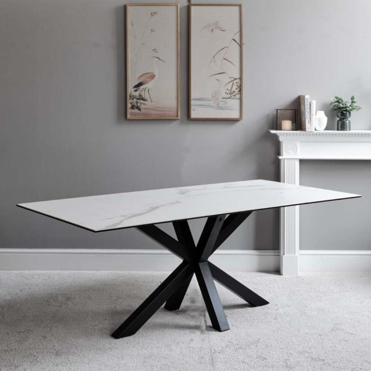 Eastcote White 150cm Dining Table and Paulo Corner Bench RHF and Low Bench - Grey – image 4