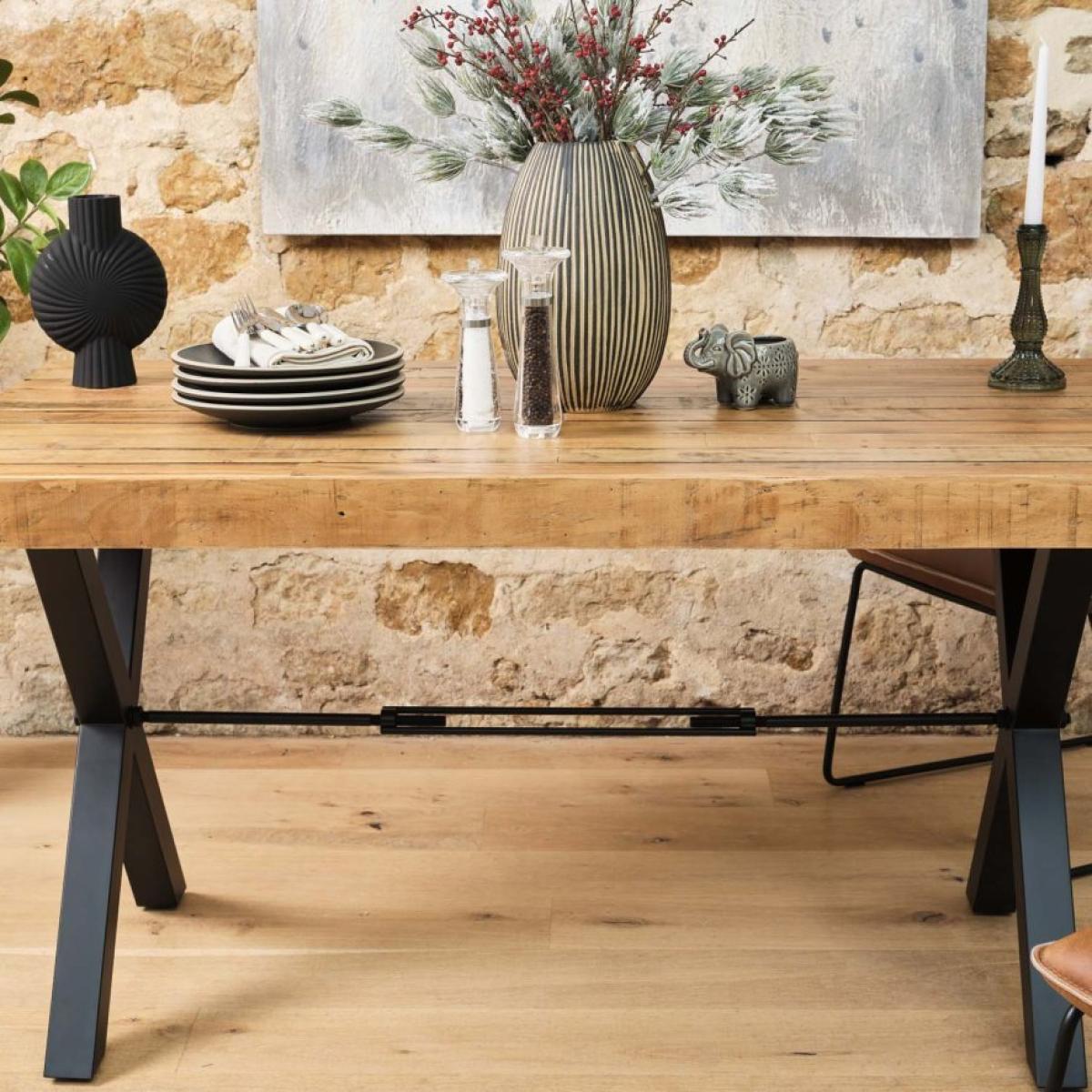 Urban 150cm Dining Table with 4 Firenza Chairs in Tan – image 4