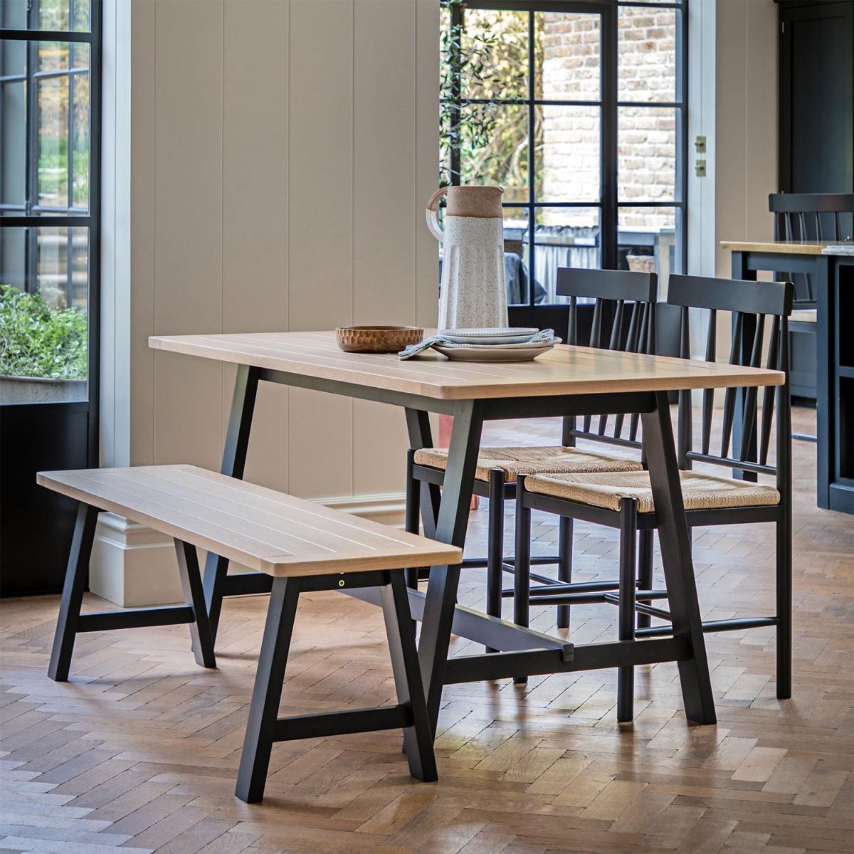 Harrogate Trestle Table in Meteor – image 1