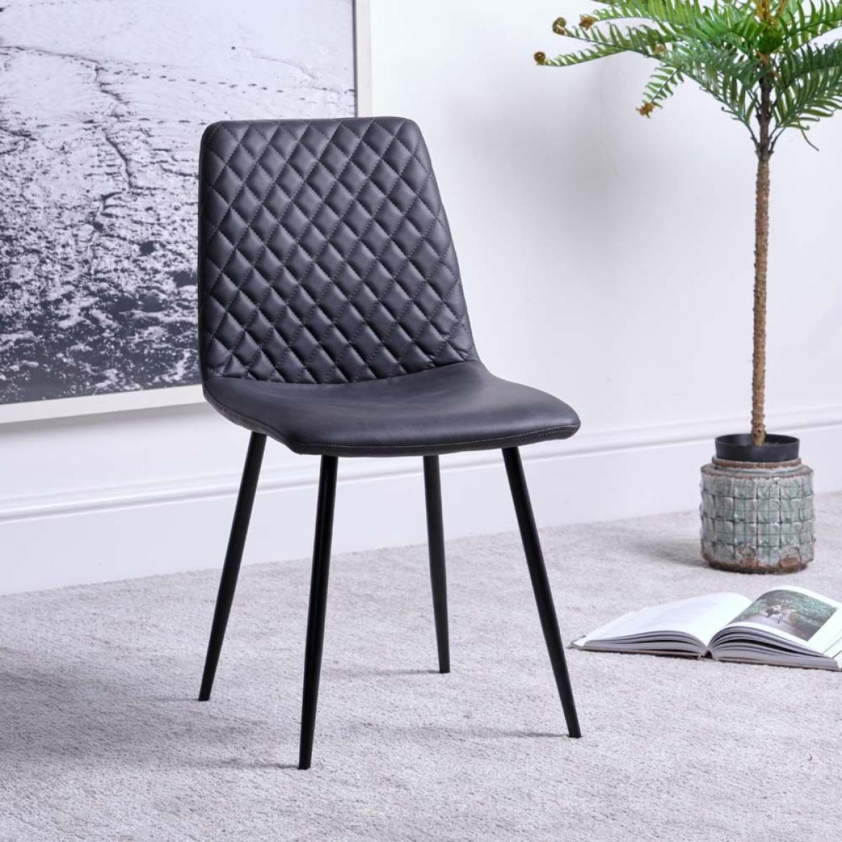Rocca Dining Table 120cm Ripley Chairs x4 Grey – image 4
