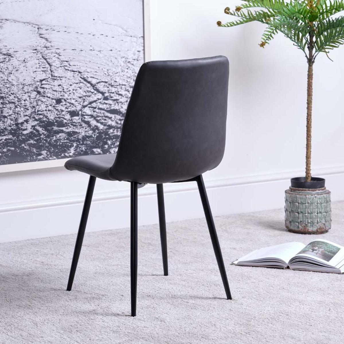 Rocca Dining Table 120cm Ripley Chairs x4 Grey – image 5