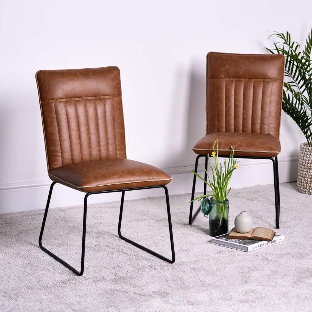 Soho Dining Table 200cm and 4 Hardy Dining Chairs - Tan – image 3