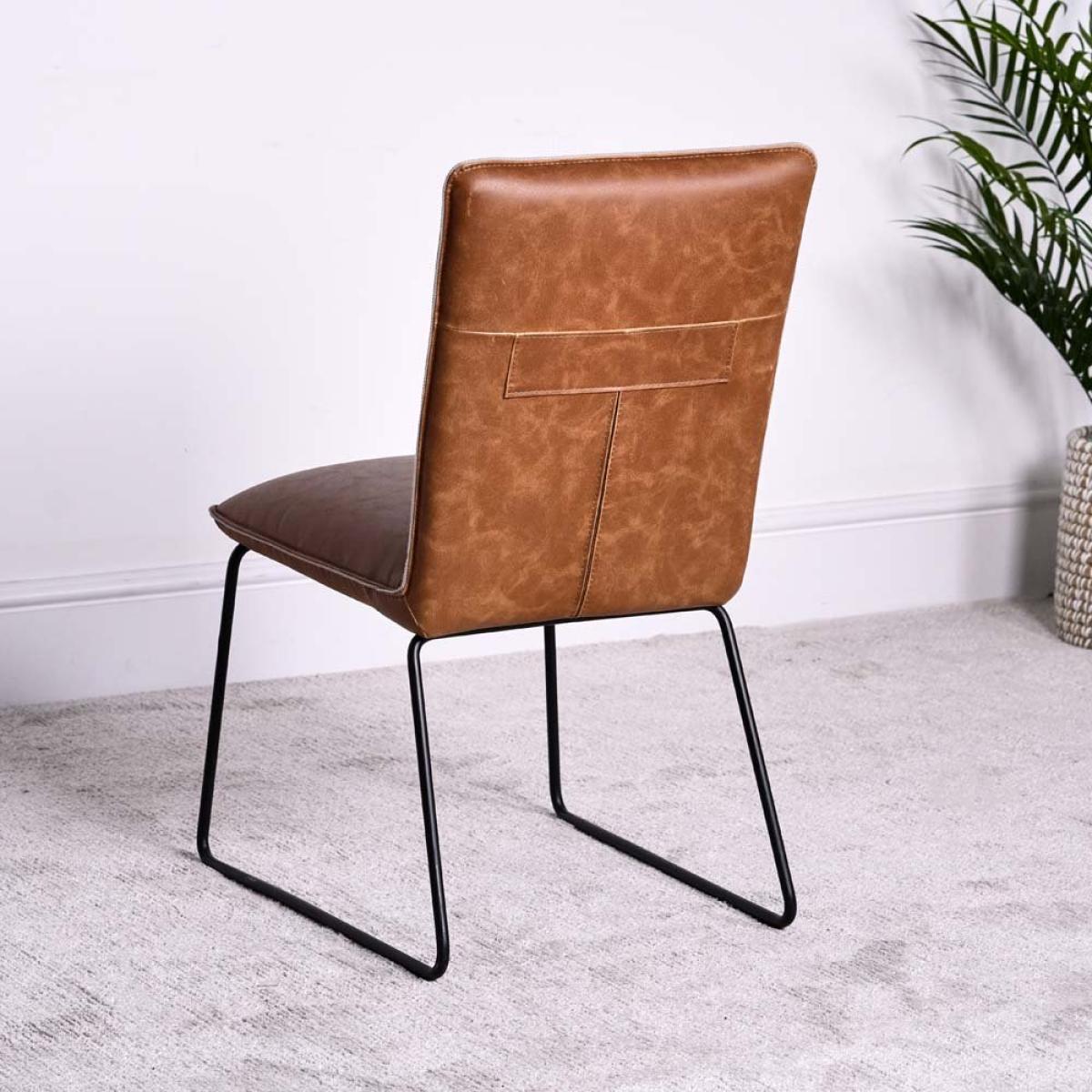 Soho Dining Table 200cm and 4 Hardy Dining Chairs - Tan – image 4