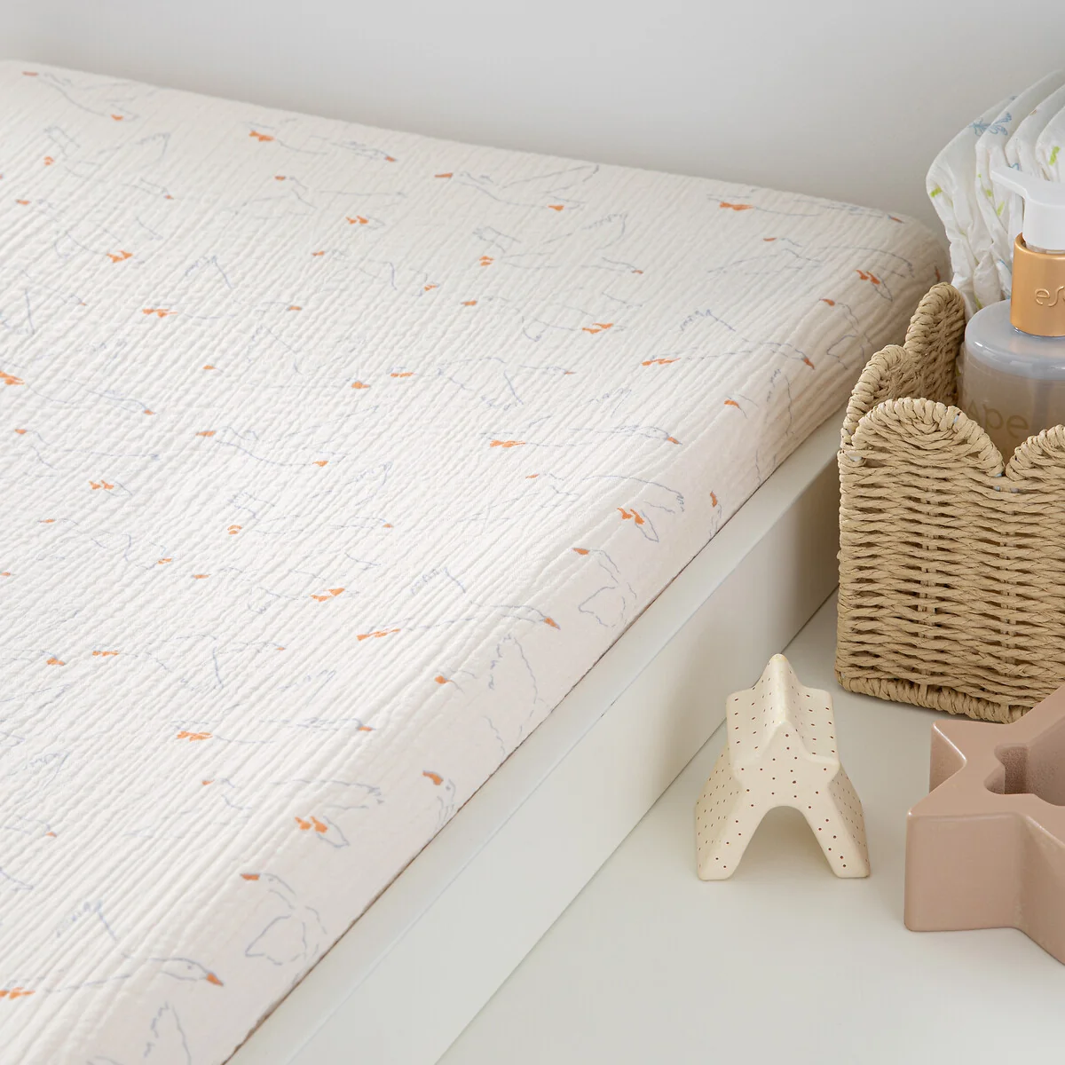Set of 2 Wildoy Mattress Covers in Cotton Gauze – image 2