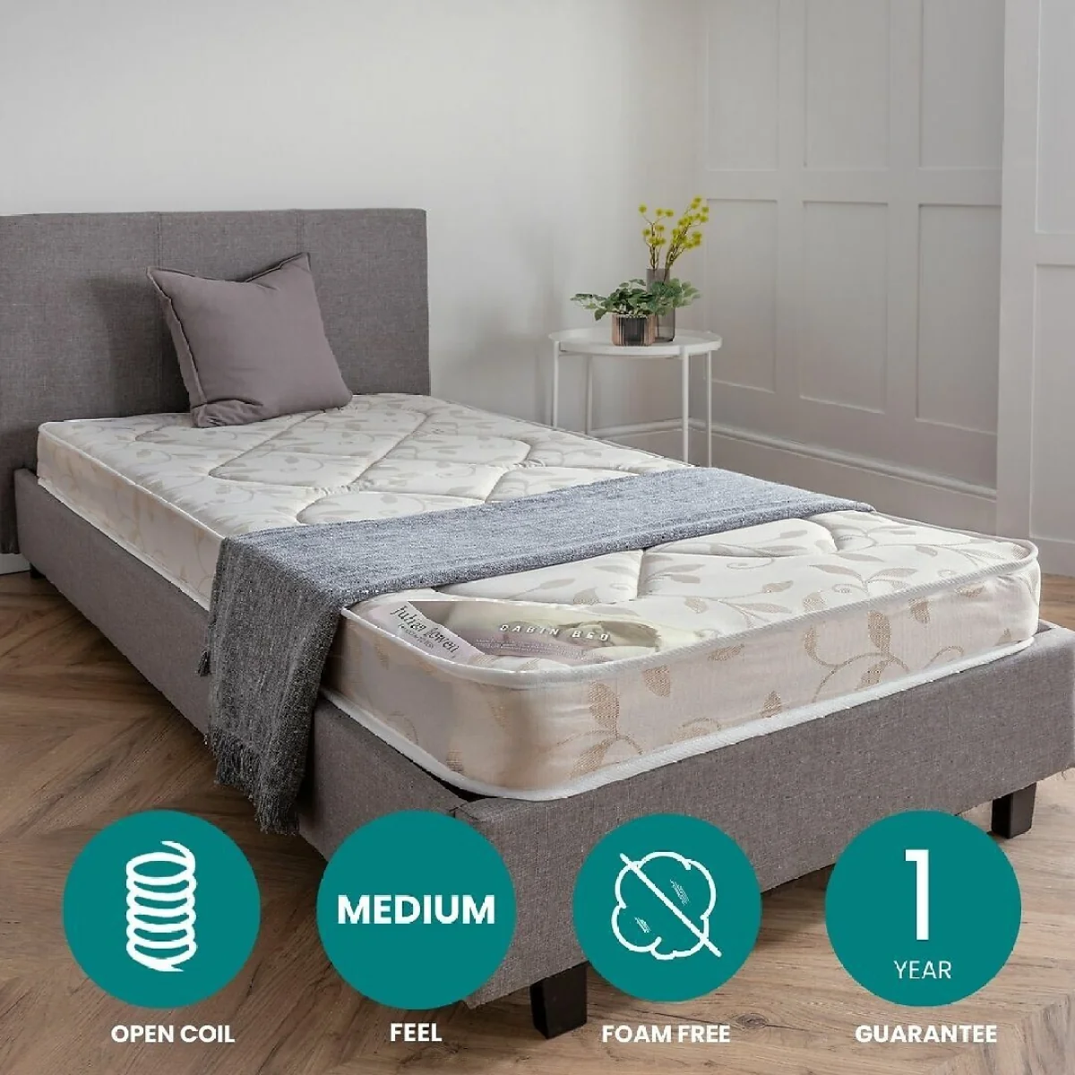 Kids Cabin Bed Sprung Mattress – image 2