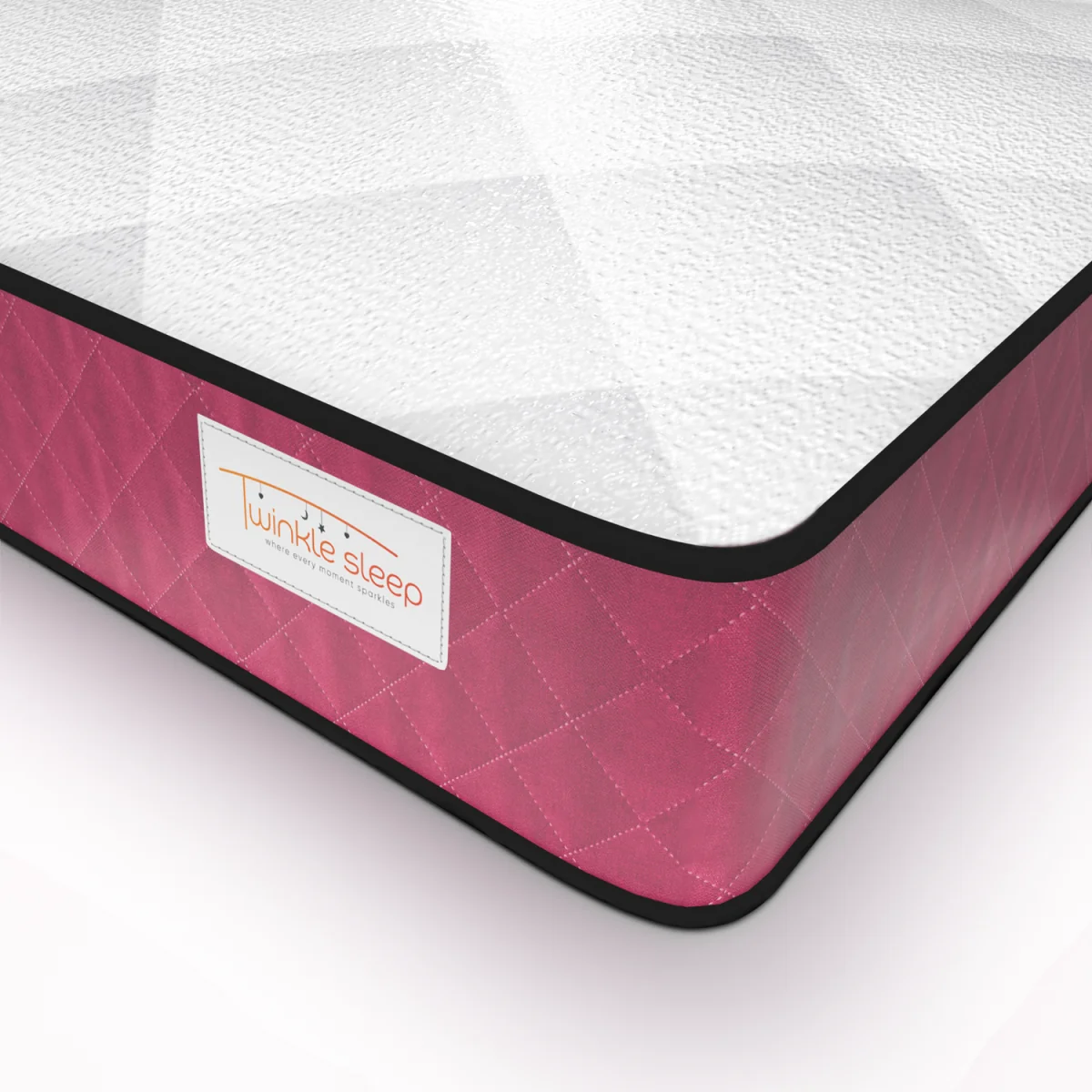 Twinkle Sleep Kids Coil & Memory Foam Mattress, Pink Side - Pink / Double – image 2