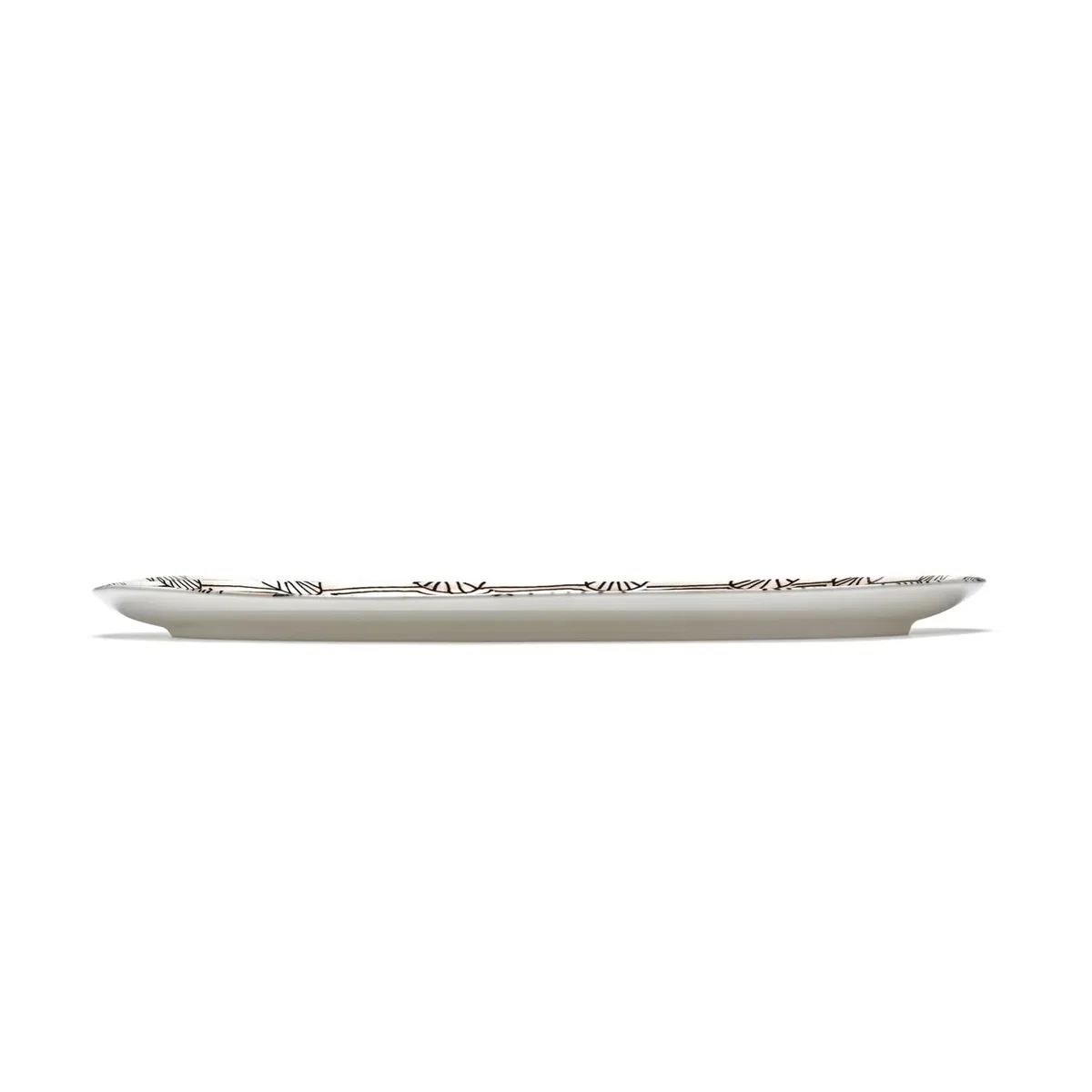 Serax X Marni Mirtillo Nude Midnight Flowers Oval Plate - Small – image 3
