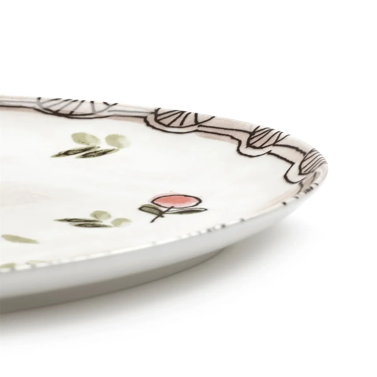 Serax X Marni Mirtillo Nude Midnight Flowers Oval Plate - Small – image 4