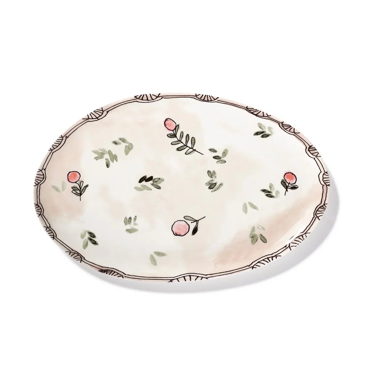 Serax X Marni Mirtillo Nude Midnight Flowers Oval Plate - Large – image 2